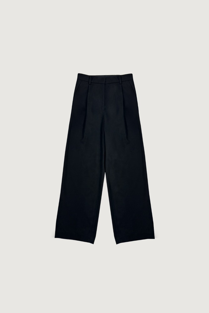 Pintuck wide pants (same-day shipping)