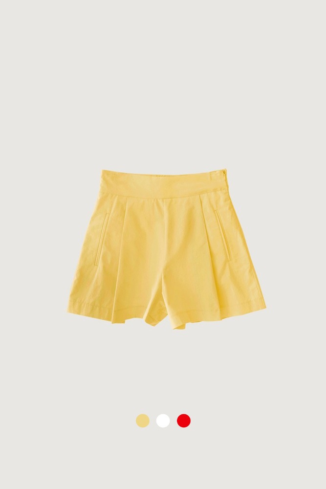 Cotton Pintuck Shorts