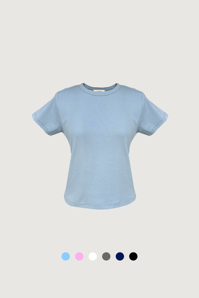 Simple cotton T-shirt (same-day shipping)